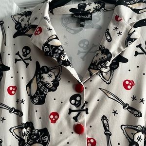 Sourpuss Rosie in Pirate Print